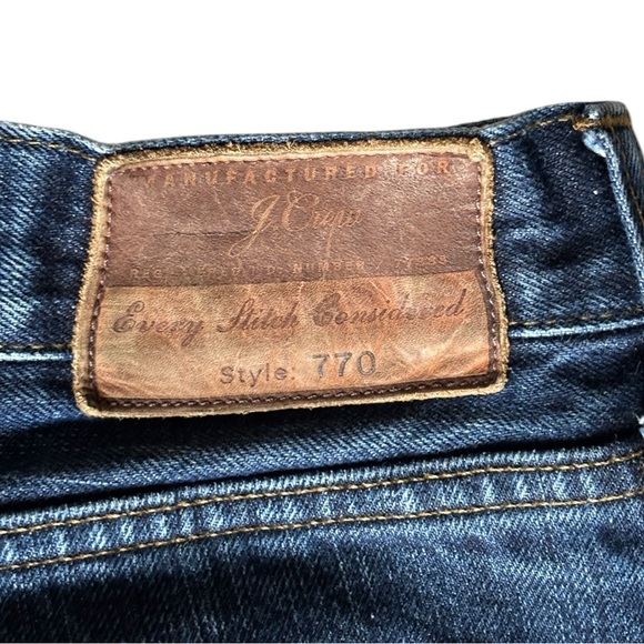 J Crew  Mens 34 X 32 770 Kaihara Japanese Denim Blue Jeans That Sit Below Waist - Picture 5 of 12